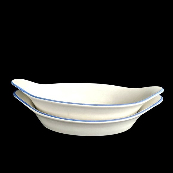 Two Vintage Pfaltzgraff Yorktowne Stoneware 9 Inch Augratin Dishes Bakeware 265 - Picture 2 of 11